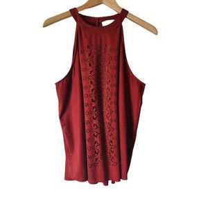 Arula Faux Suede Tank Top size 3x